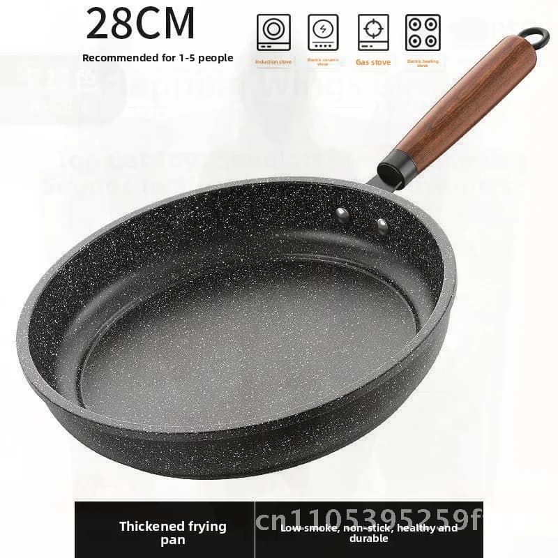 Maifan Stone Non-Stick Pan Multifunctional Steak Household Frying Pan Universal Stove Iron Material Modern Minimalist Style