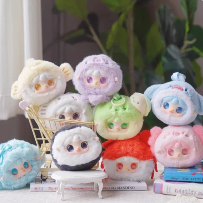 Yooki V6 Ocean Baby Series Scatola cieca in peluche in vinile Giocattoli alla moda Decorazione per il desktop Collezione portachiavi Scatola misteriosa Regali di compleanno
