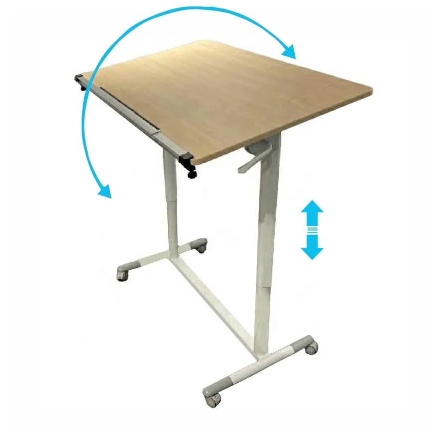 Mobile Standing Desk Height Adjustable Standing Desk Pneumatic Laptop Desk