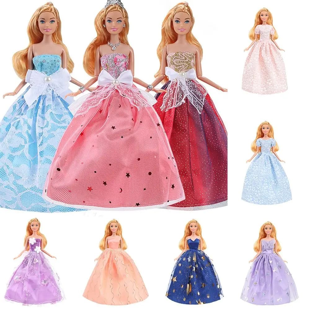 New Newest Wedding Dress Casual Wear Fashion Girl Costume Clothes Handmade 30cm