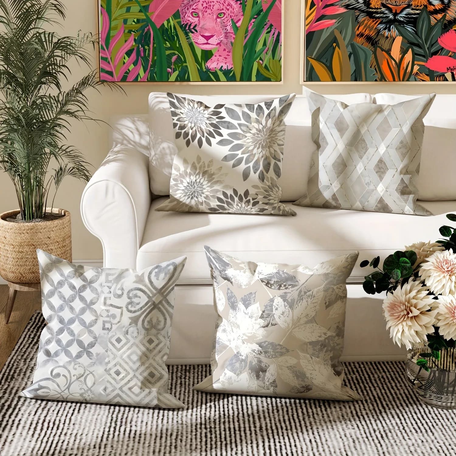 Romantic Federation with Butterfly and LavenderBedroom Sofa House Decorations Polyester Pillow Sheet With Hinge