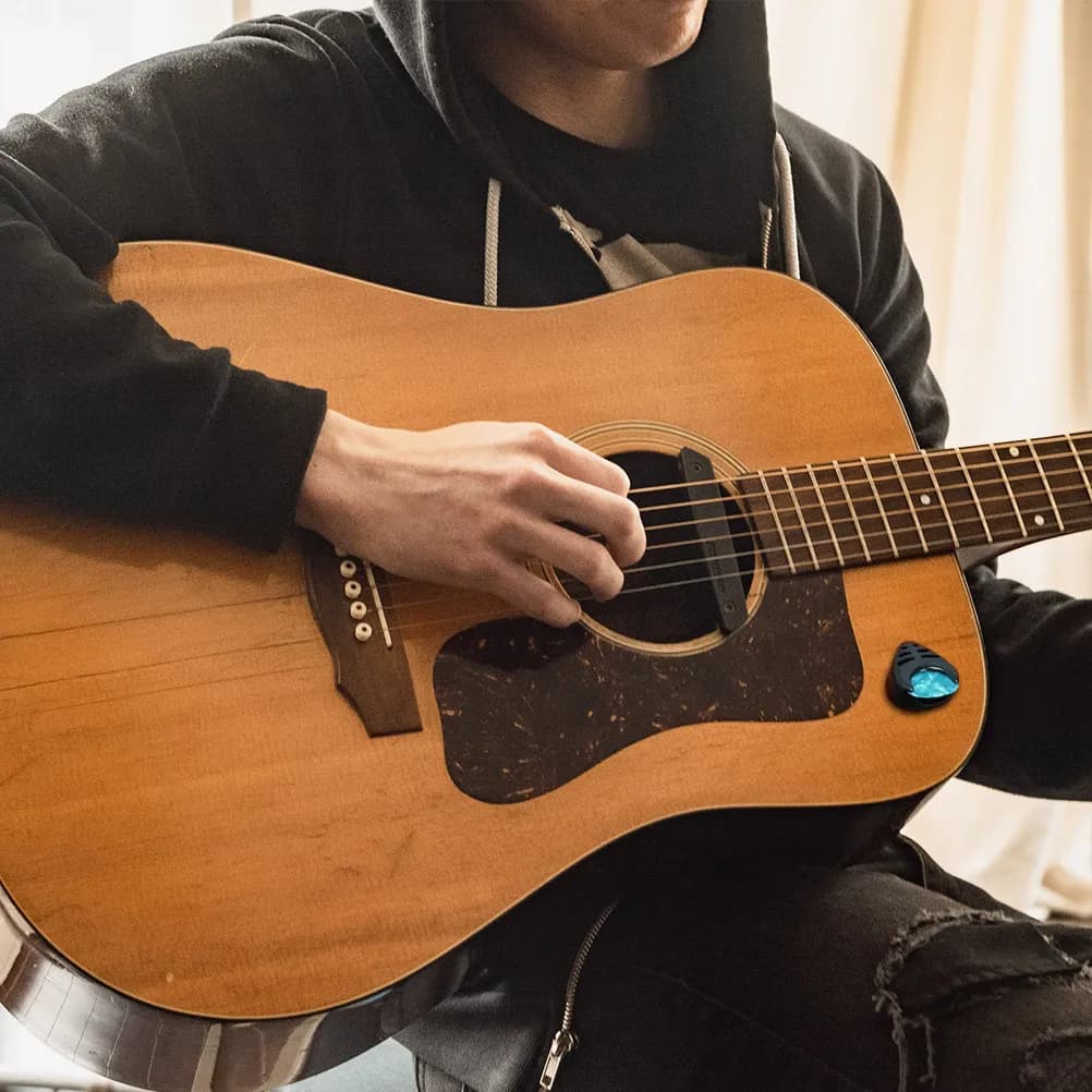 Set di 1 kit per perni del ponte della chitarra con estrattore, perni in plastica e scatola portaoggetti - Fornitura di ricambi per chitarra