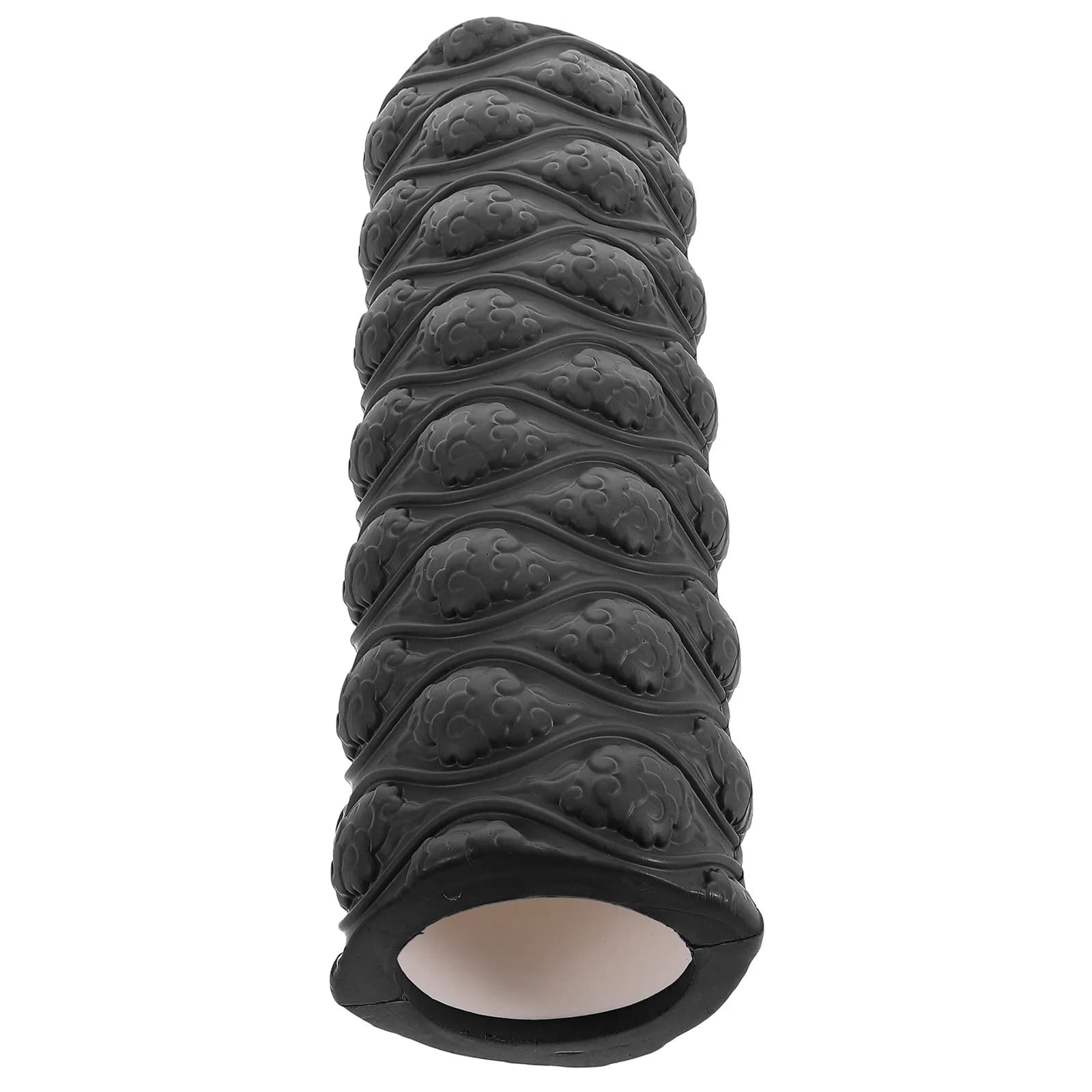 Body Massage Roller, Black, in Foam, for Fitness, Yoga, Deep Muscle Exercises and Vertebral Column