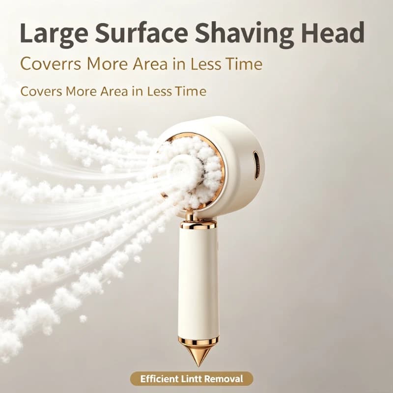 Large Surface Fabric Shaver 2In1 Rechargeable Portable Lint Remover Clothes Pill Trimmer