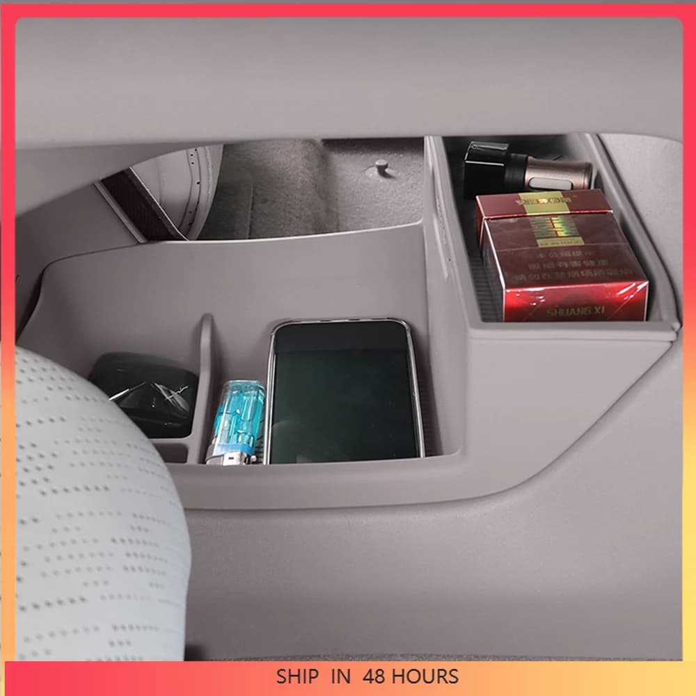 New For Zeekr 7X 2024 2025 Under The Central Control Silicone Storage Box Interior Modification Supplies Armrest Box Storage Box