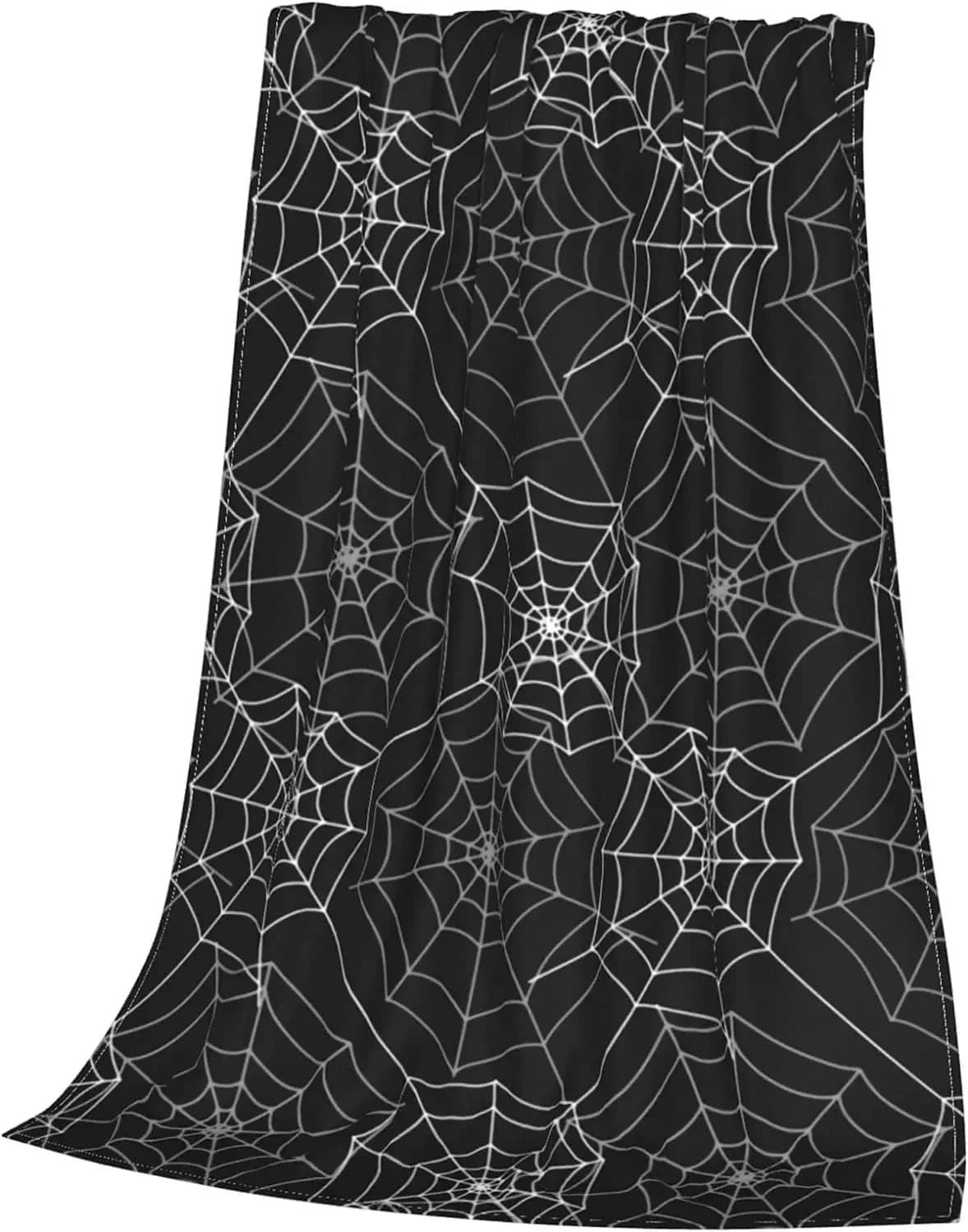 Ragnatela Halloween Goth Pattern flanella coperta in pile coperta Ultra-morbida soffice e calda per le stagioni del divano letto