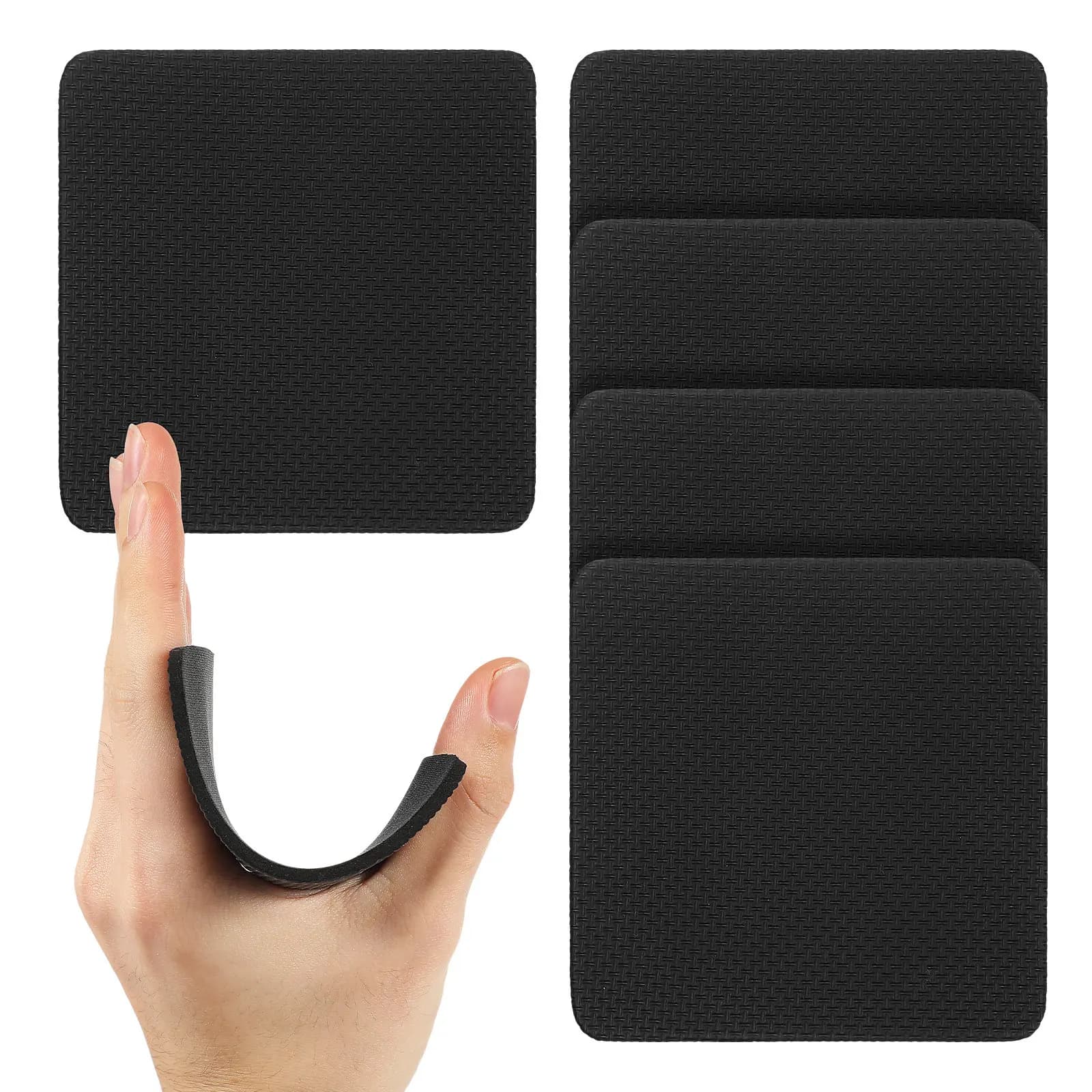 5Pcs Anti-Slip Workout Grips Rubber Palm Guards Ergonomic Gym Hand Grips for Weight Lifting Pull Up Bars