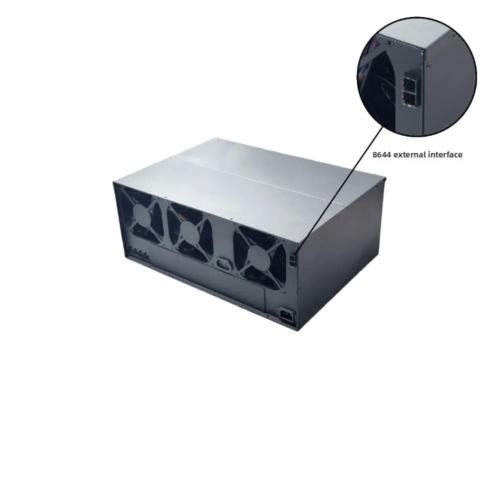 M424 Metal 4U Rack‑Mount Storage Expansion Chassis, 24‑Bay 12G High‑Speed NAS Cabinet with Built‑in Power Supply