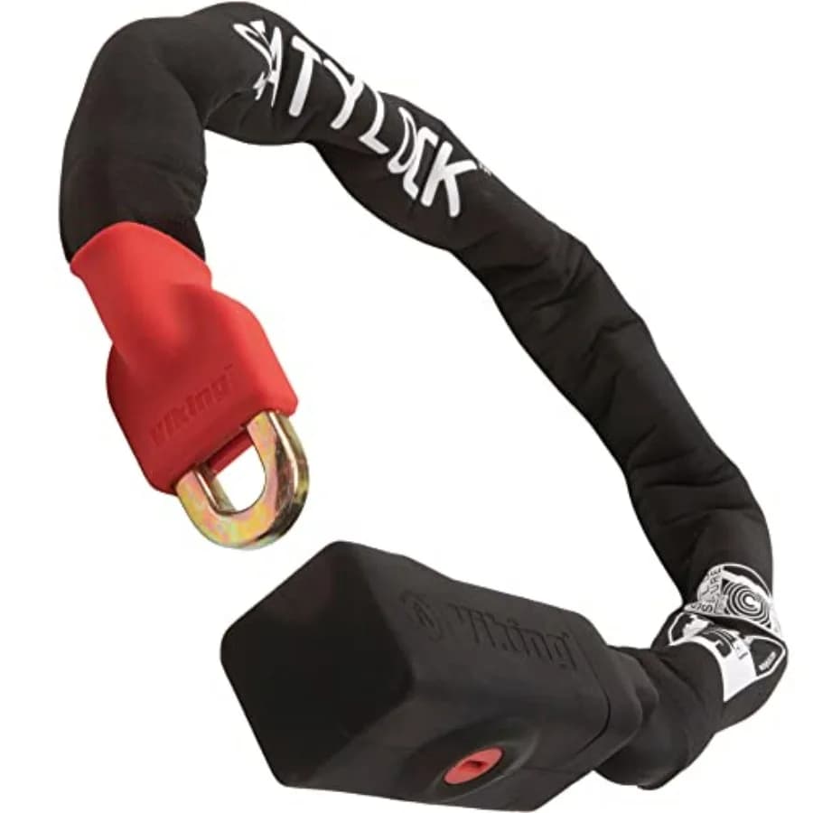 Lucchetto a Catena per Bicicletta Viking con Chiave - Magnetico Brevettato Certificato Sold Secure - Antifurto Resistente - Sicurezza Ultra Intelligente per Biciclette