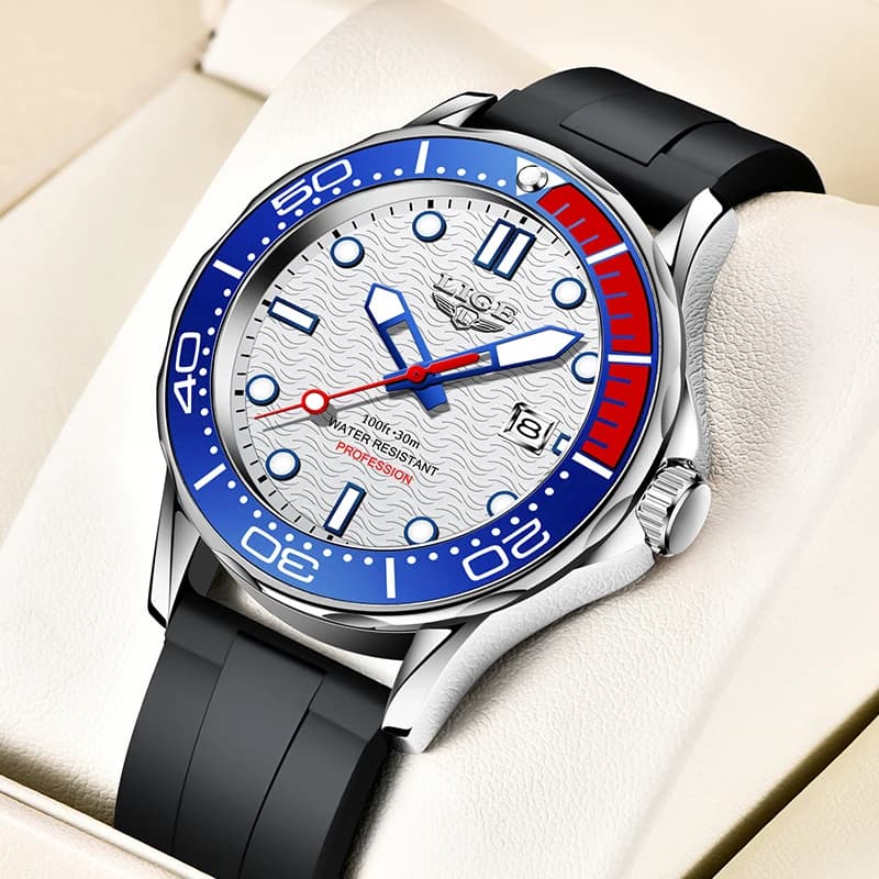 2026 LIGE Nuovo Orologio da Uomo Business di Lusso Top di Gamma, Orologio Subacqueo da Uomo Impermeabile con Data, Orologio Sportivo Relogio Masculino + Scatola