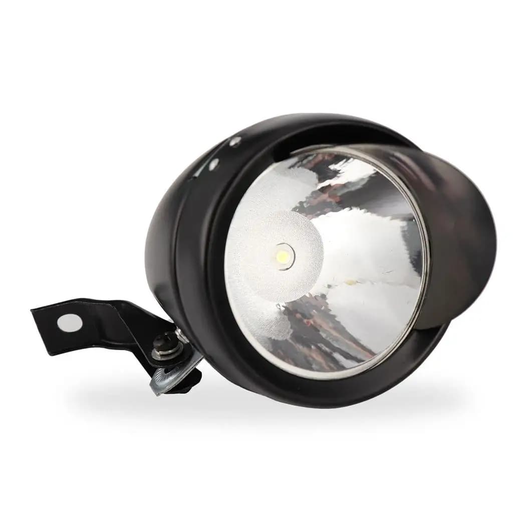 Faro Anteriore per Bicicletta con Supporto, Lampada LED Vintage Resistente, Illuminazione per Bici da Strada e Urbane
