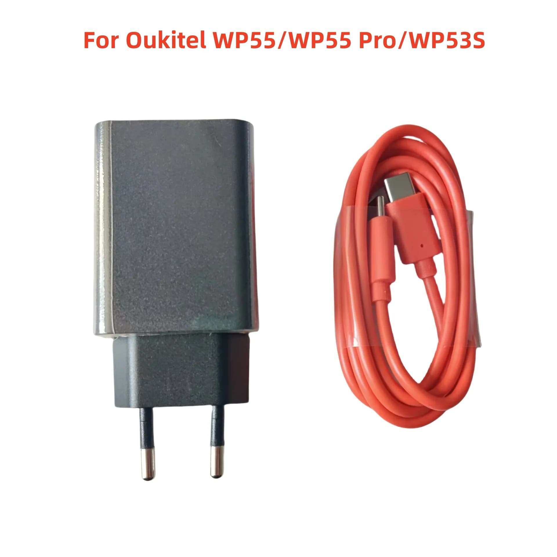 For Oukitel WP55 PRO WP53S Phone EU 33W Fast Charger Travel Adapter+Type C To Type-C USB Data Line Cable
