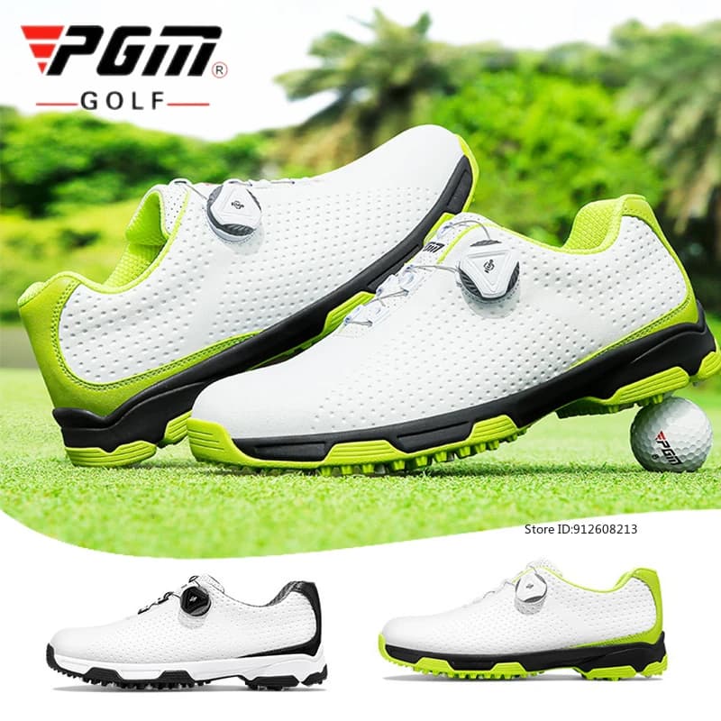 PGM Scarpe da golf da uomo nuove Ammortizzazione Manopola in pizzo Scarpe da ginnastica impermeabili Uomo Antiscivolo Spikes Calzature sportive Scarpe da ginnastica 39-45