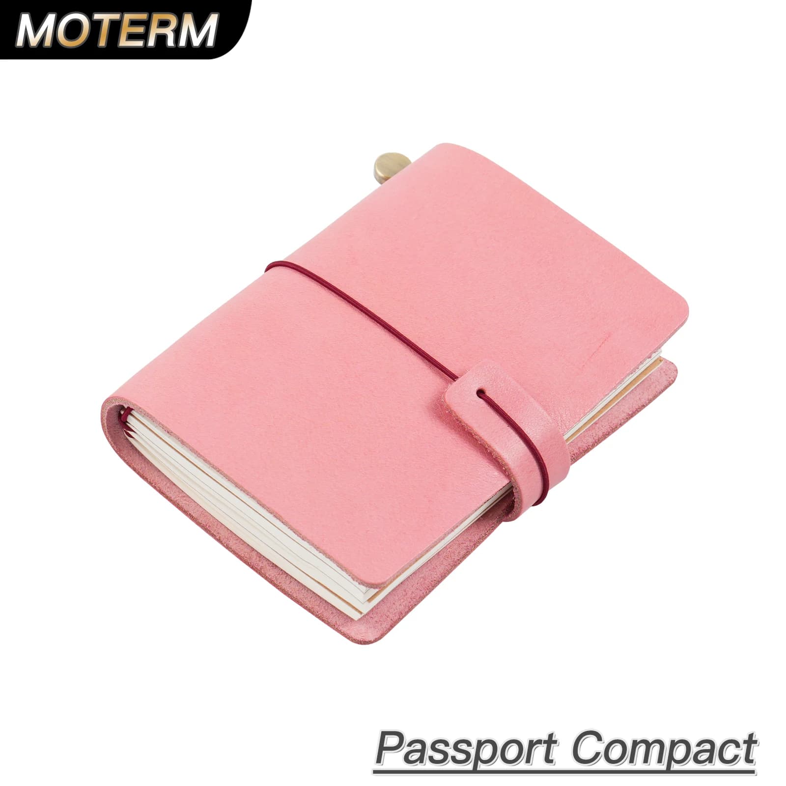 Moterm Serie compatta Dimensioni passaporto Quaderno da viaggio in pelle conciata al vegetale a pieno fiore Organizzatore Diario Sketchbook Planner