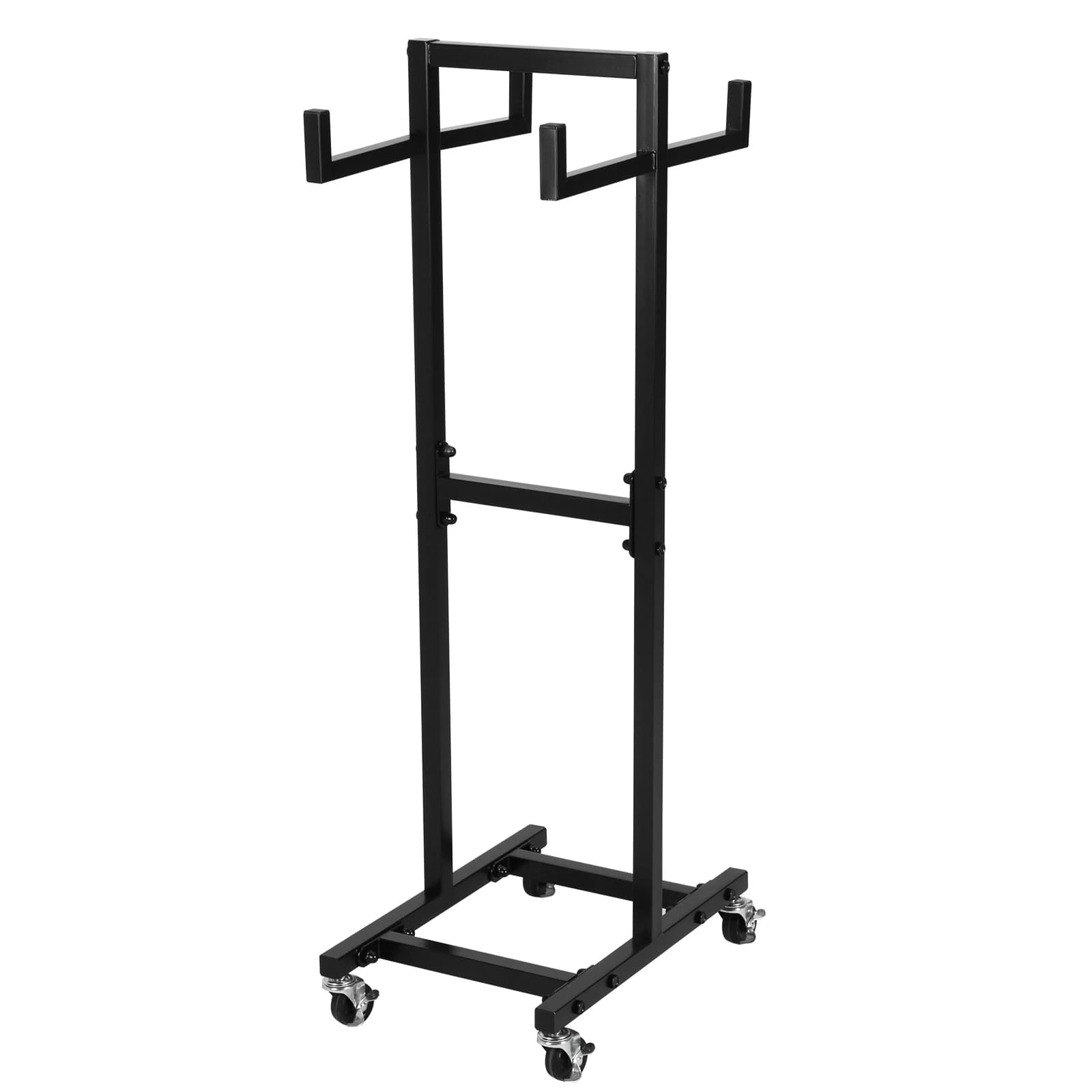 39.37 inch rim trolley with wheels, space saving, mobile, for home gym and office