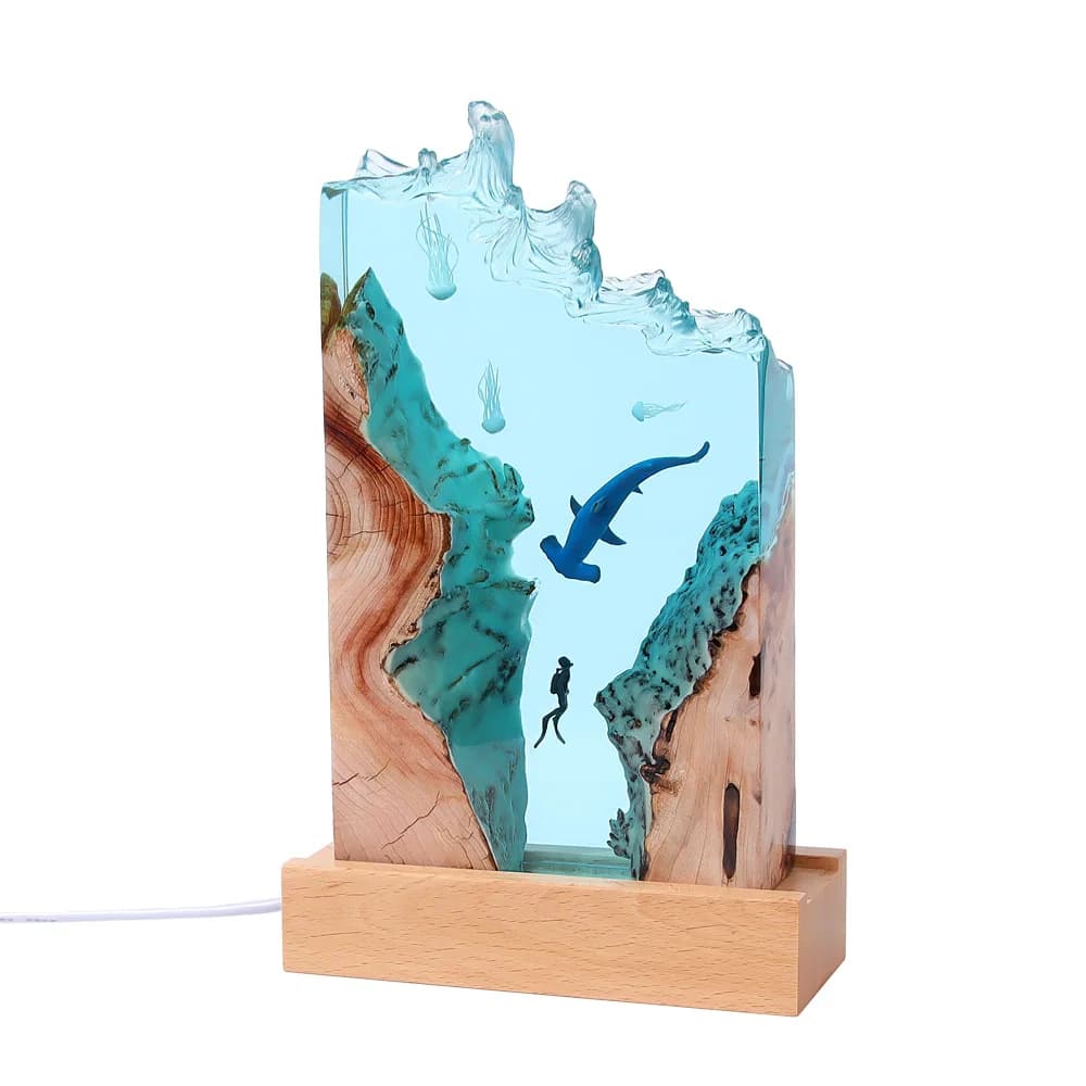 Handmade Transparent Epoxy Resin Marine And Natural And Human Handicrafts, Exquisite Gifts And Souvenirs, Housewarming Ornaments