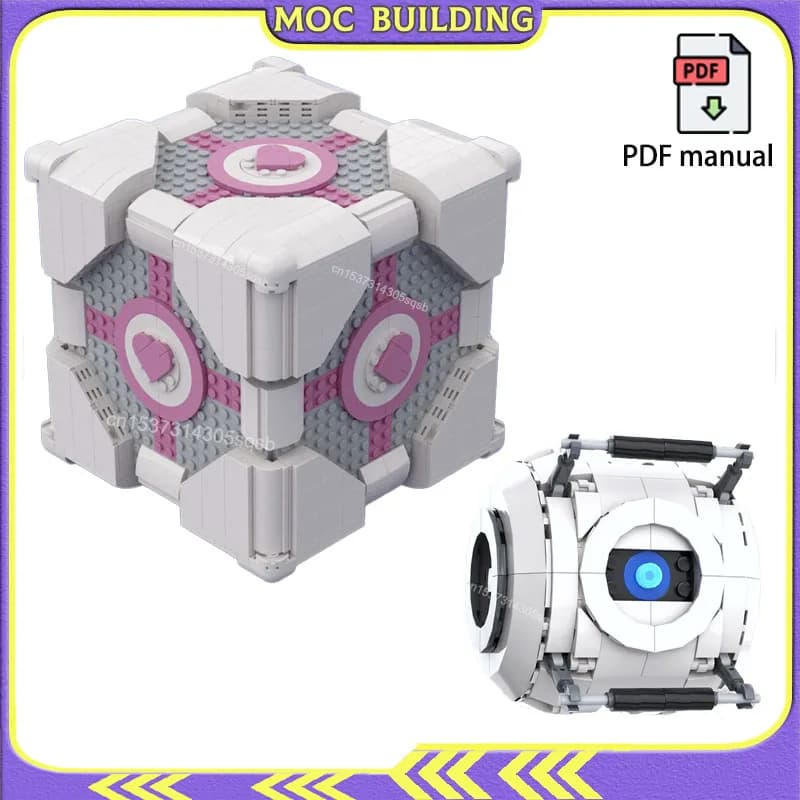 Wheat Brick Combo Weighted Cube Block Model MOC Building Blocks Science Opening Portal Toys Christmas Gifts