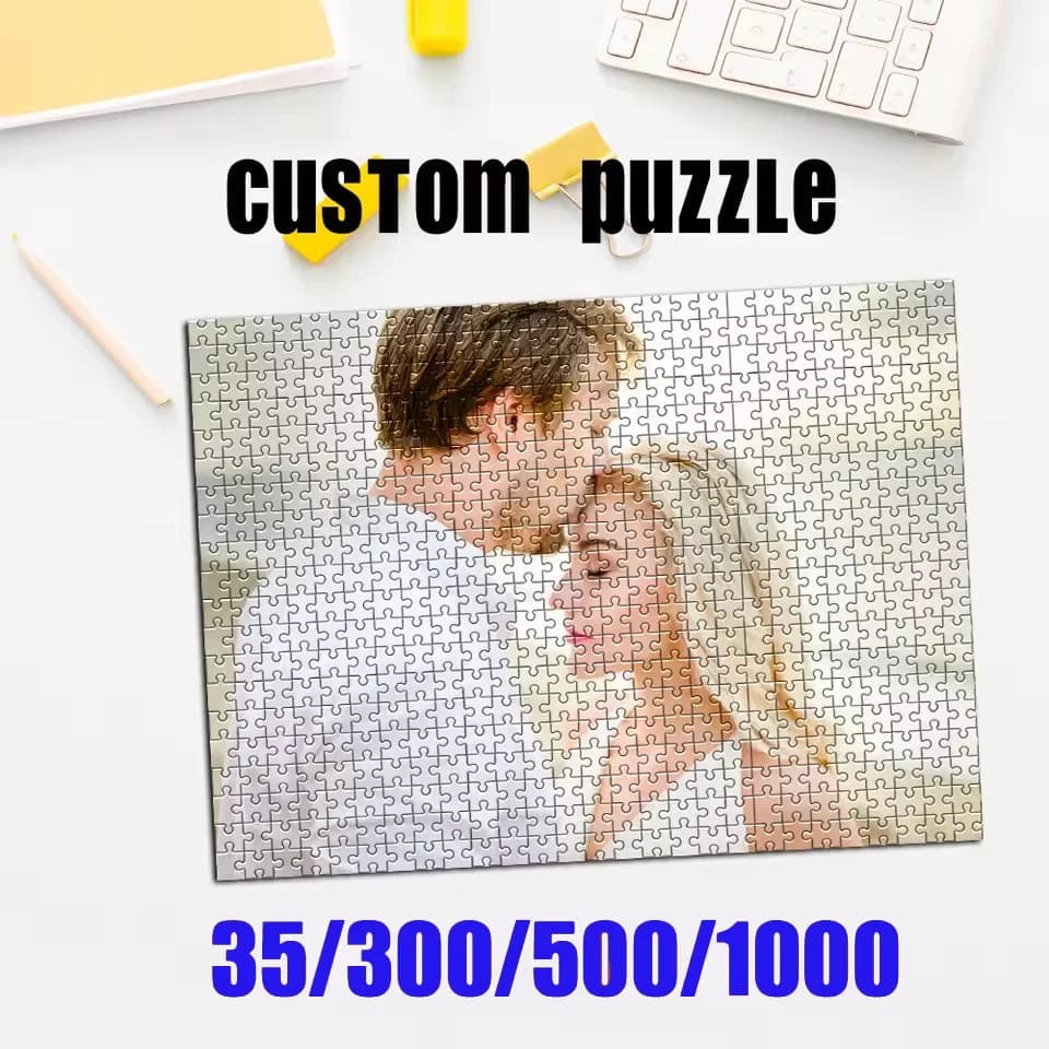 Personalized Custom Photo Puzzle Customize "Cardboard/wooden Custom Puzzles in Photos Jigsaw Puzzles for Adults Kids Toys "