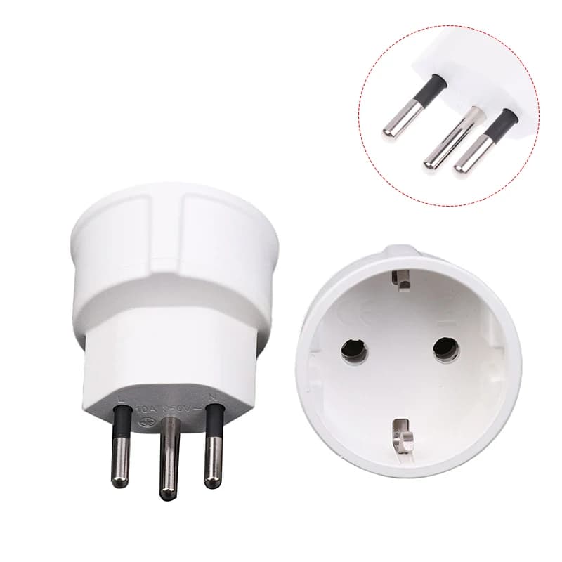 Spina convertitore adattatore svizzero incorporato da 1 pezzo Presa UE DE Germania Adattatore per spine svizzere a 3 pin Spine svizzere Trasforma in spine francesi