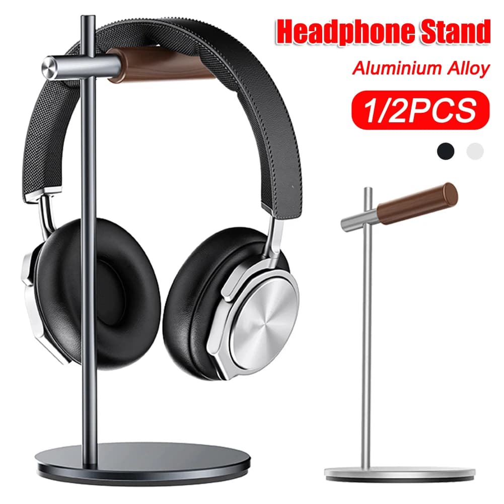 Aluminum Alloy Table Headset Support for Detachable Anti-slip Headphones for Apple Vision Pro/Airpods Max/HyperX/Beats