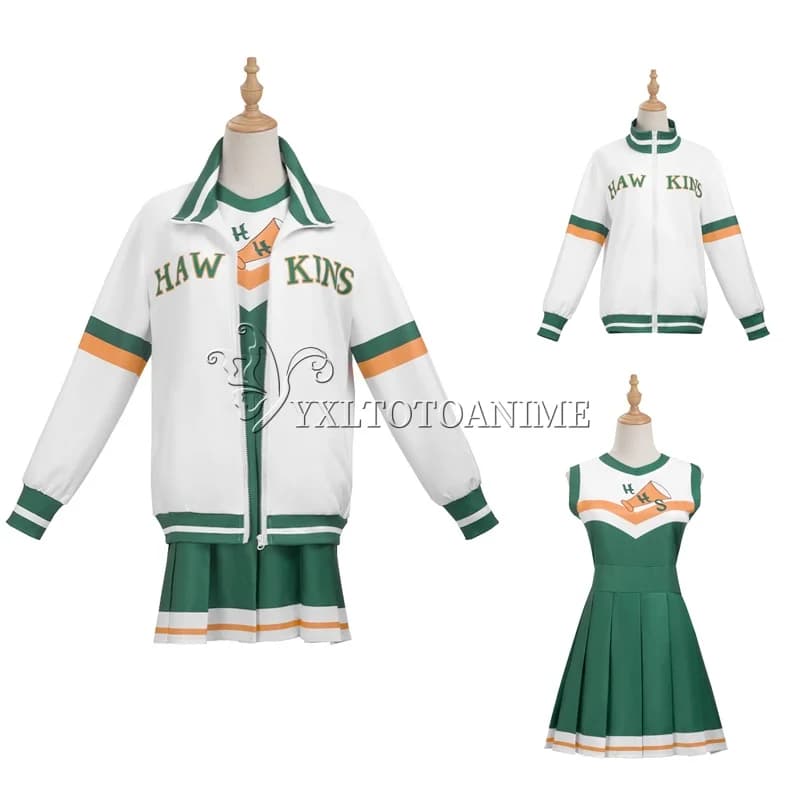 Hawkins Lucas' school cheerleading uniform Season 4 stranger Halloween party Chrissy Cunningham cosplay costume European size