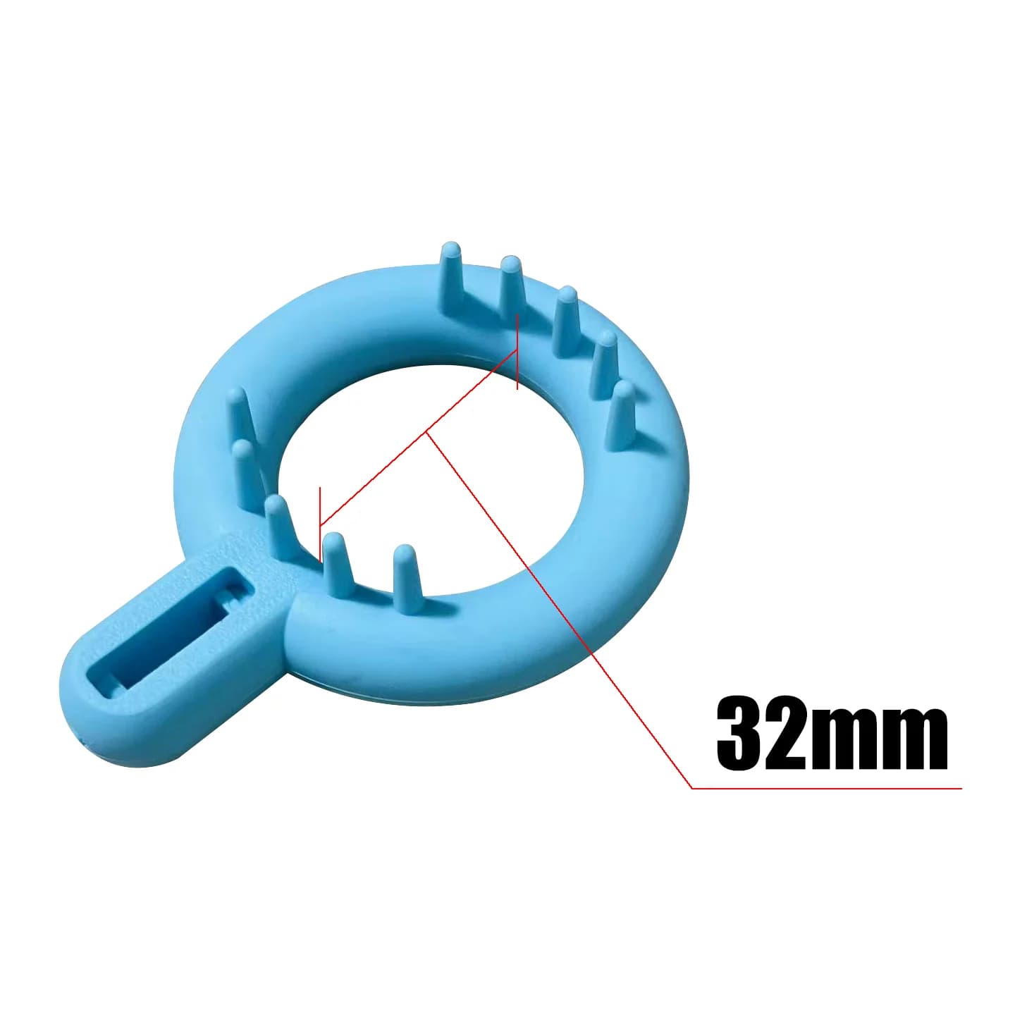 Gun Accessories: 32 mm furry silicone double ring