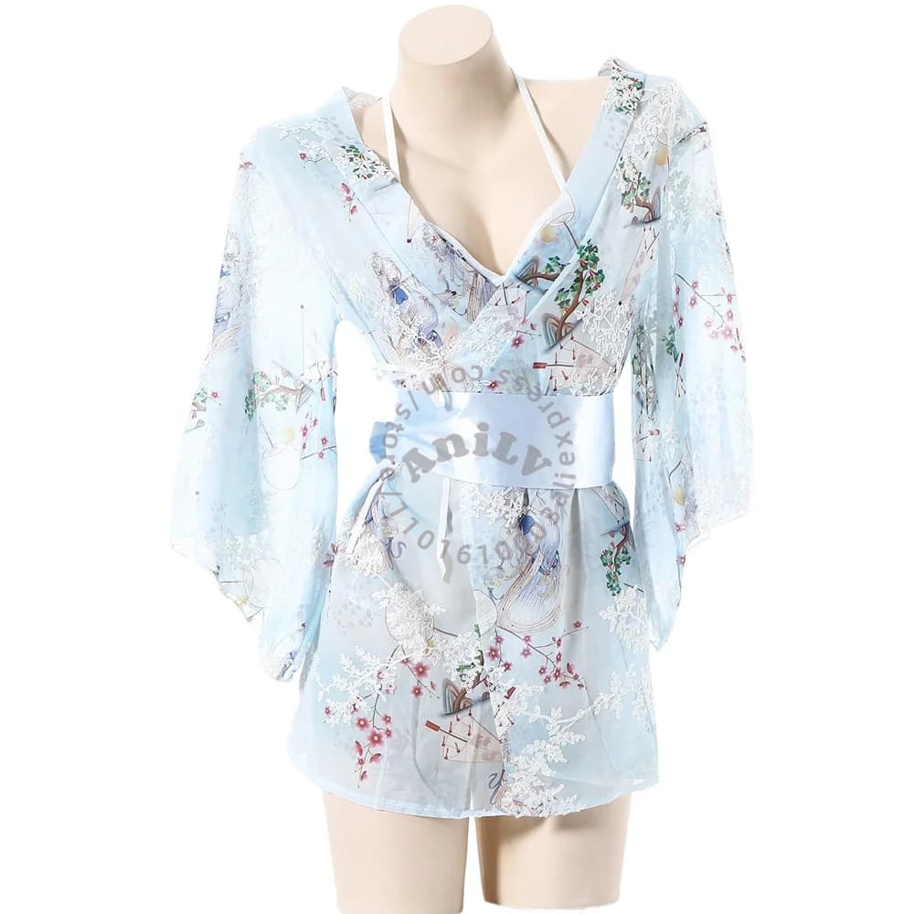 AniLV Costume da Ragazza Anime Giapponese, Kimono Yukata, Uniforme, Accappatoio, Camicia da Notte, Abiti e Costumi per Cosplay