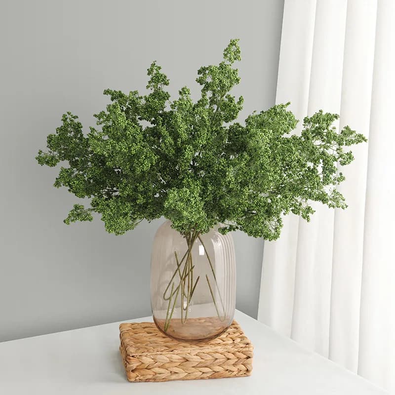 4pcs Artificial Plant Foam Holly Fruit Fake Flower Home Decorative Simulation Rime Green Plants Floral Garden Decoration