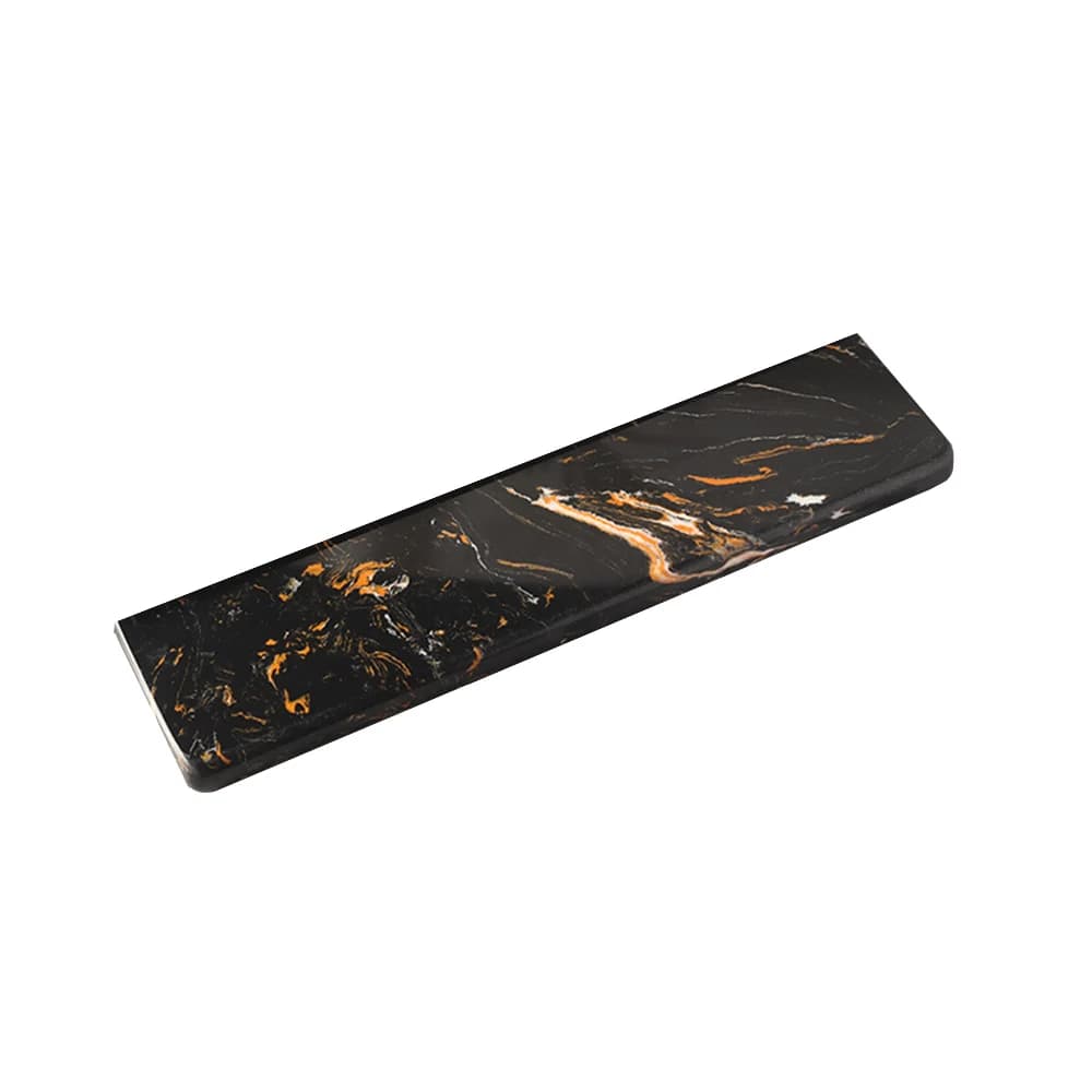 Supporto per Polso Personalizzato in Quarzo Naturale per Tastiera Capacitiva e Meccanica 61 63 64 87 96 104 108 Q3 Max, Palm Pad Nero