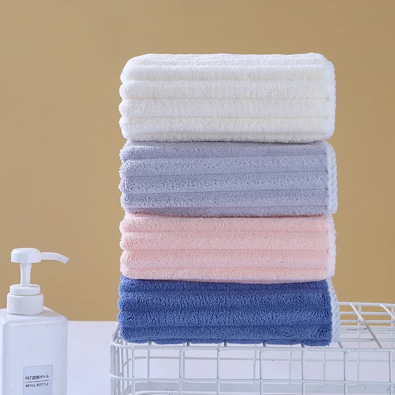 5 pezzi Asciugamano Candy Bar Asciugamano in pile di corallo Assorbe l'acqua senza perdere i capelli Morbido addensato Super forte per la casa