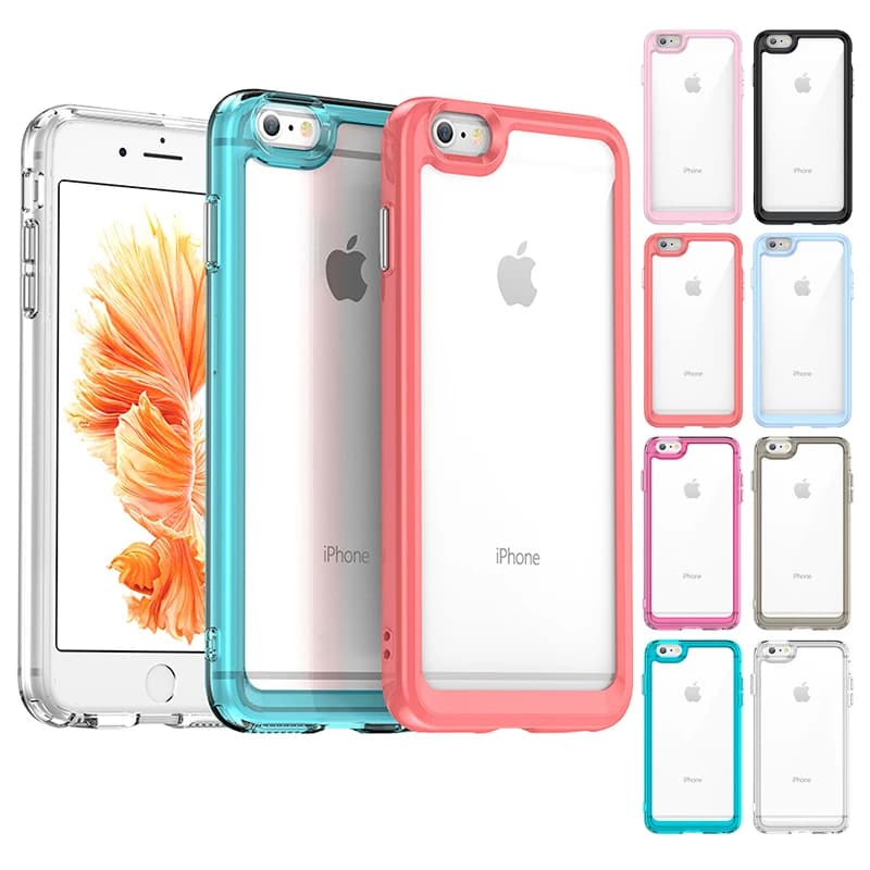 Per iPhone 6S Plus custodia iPhone 11 13 12 14 Pro Max 7 8 SE 6 7 8 6S Plus Cover trasparente antiurto iPhone 6S Plus custodia trasparente