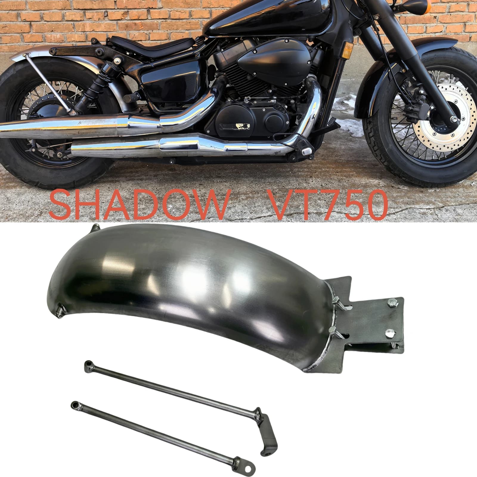 Per HONDA VT750 SHADOW 750 2004-2023 Moto Parafango Posteriore Parafango Copertura Parafango
