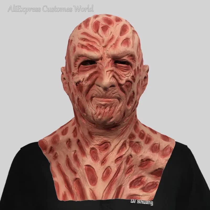 Jason Mask Movies spaventoso Geru Latex copricapo Freddy killer Cos Krueger guanti Horror Cosplay Costume di Halloween per uomo donna