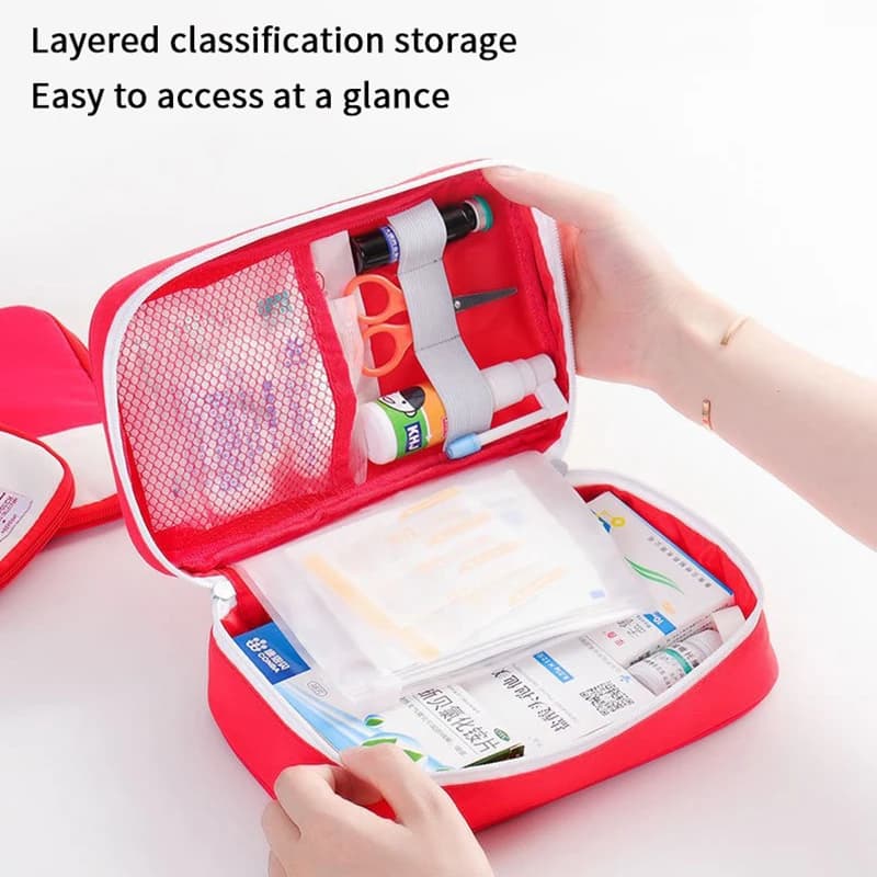 Portable Outdoor Survival Disaster Earthquake Emergency Kit Empty Large First Aid Kit Home/Car Medical Kit Empty Pack