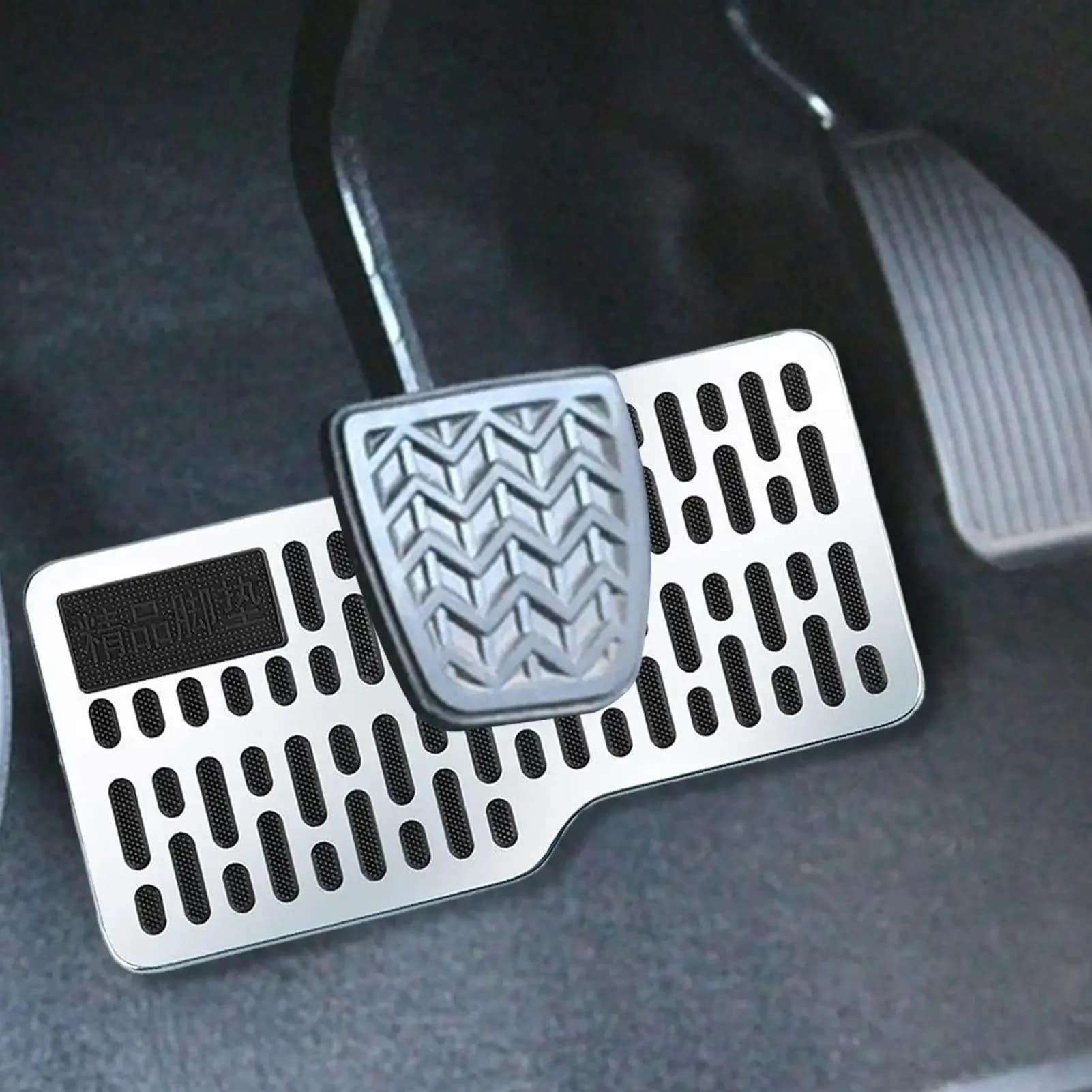 Tappetini per Camion, Tappetino per Conducente con Protezione Tallone, Pedale Antiscivolo in Acciaio Inossidabile Resistente all'Usura per Auto, Camper, Trattori e Veicoli