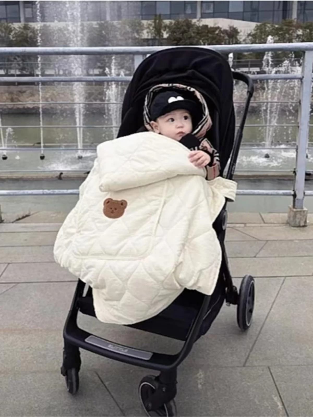 Coperta Antivento Coreana per Neonati, Copertina per Passeggino, Marsupio Antivento per Neonati, Mantella Antivento per Auto