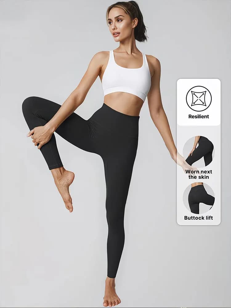 Leggings da Yoga Sexy e Morbidi, Leggeri e Traspiranti, a Compressione per Pilates, a Vita Alta, Effetto Push-Up, Abbigliamento Sportivo da Palestra
