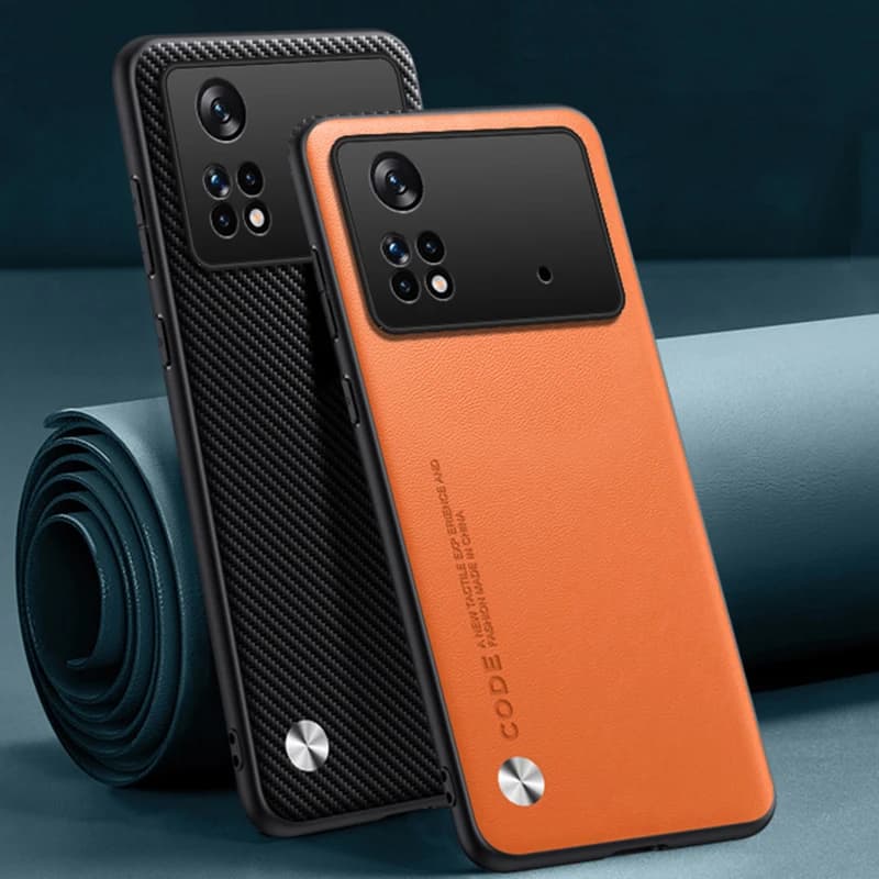 Luxury PU Leather Case For Xiaomi Poco X4 Pro 5G Back Cover Silicone Shockproof Full Protection Phone Case For PocoX4 Pro X4Pro