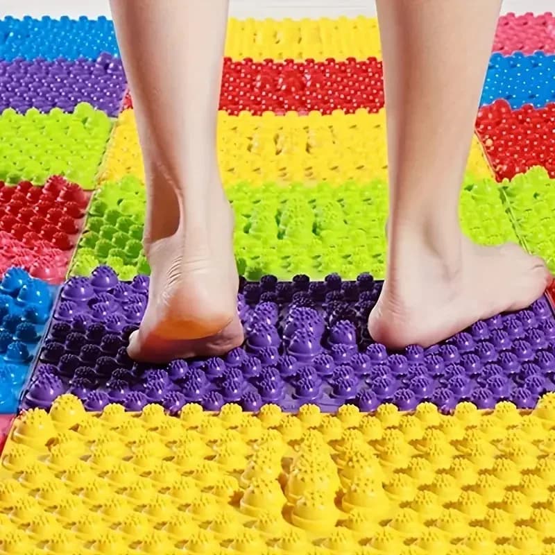 Foot Massager Durable Reflexology Foot Massage Pad Toe Pressure Blood Circulation Plate Mat Walking Yoga Mats Pad