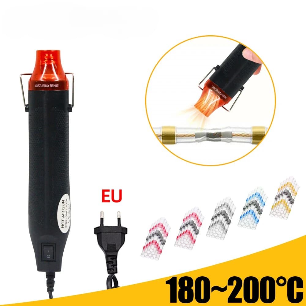 1 pz 220V pistola ad aria calda fai da te saldatura temperatura ventilatore pistola elettrica asciugatrice calda Mini pistola termica per artigianato guaina termoretraibile avvolgere