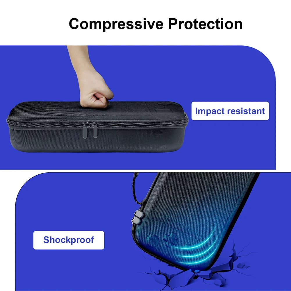 Custodia Rigida Antiurto Portatile Borsa da Viaggio Anti-Caduta con Tasca a Rete per Console di Gioco Legion Go