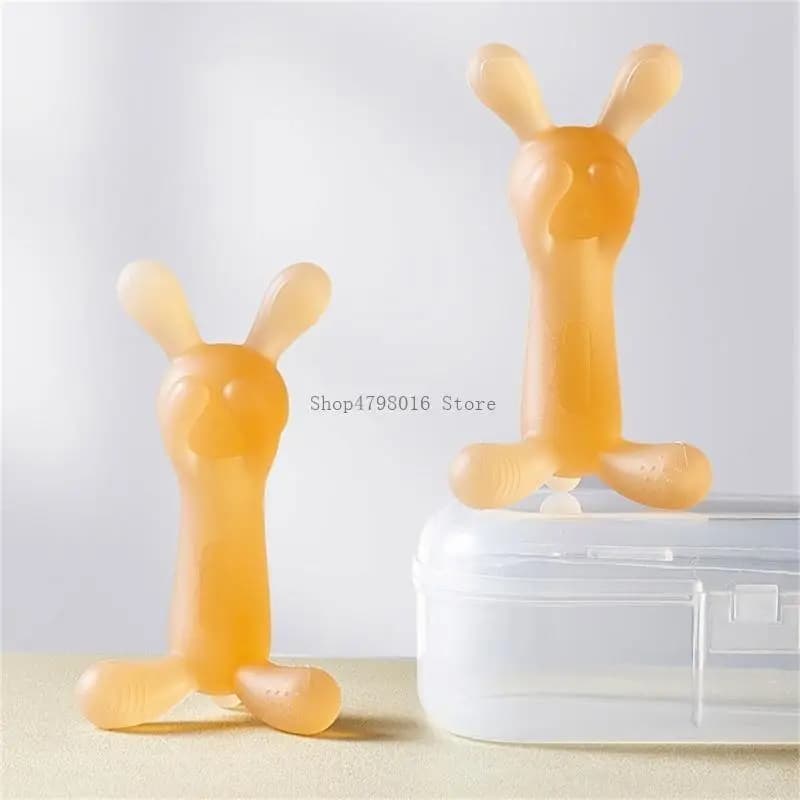 Rabbit lenitivo per teethering toething giocattolo silicone bambino teether educativo giocattolo per bambini neonati