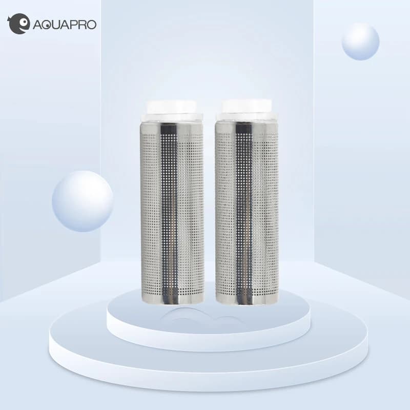 2 pezzi di rete a rete protezione filtro di ingresso flusso acquario in acciaio inossidabile acquari accessori attrezzatura di copertura del prefiltro di aspirazione