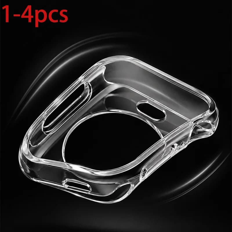 1-4pcs TPU Case For Apple Watch 49mm 42/46/44/45/41/40mm No Screen Protector Full bumper Cover iwatch series 11 10 9 8 7 SE 6 5