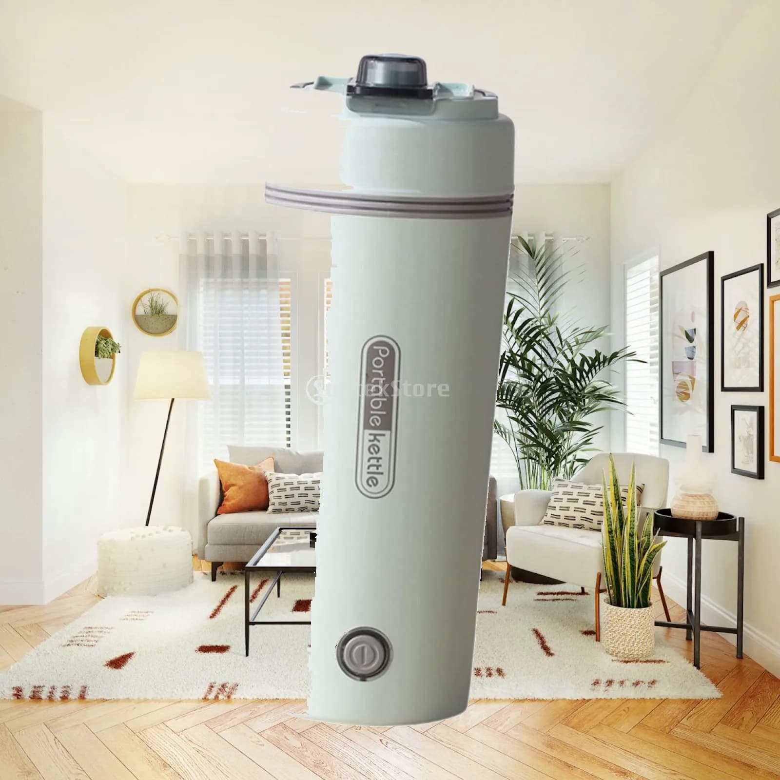 Portable Heating Kettle US Plug Simple 350ml Insulated Electric Tea Kettle Small Water Boiler Multipurpose for Traveling Parties