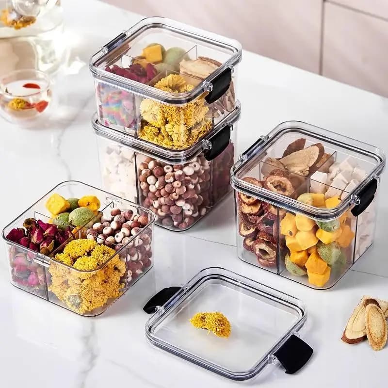 Kitchen Airtight Food Storage Jars Food Grade Sealed Containers for Baby Food Dried Fruit Tea Snack Home Use