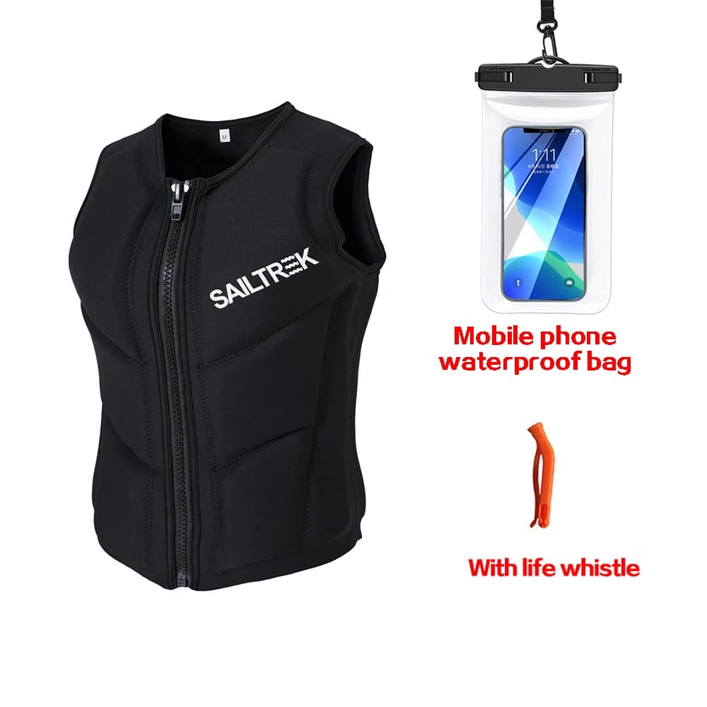 Giubbotto di salvataggio Kayak Gilet per adulti Surf Barche a motore Jet Ski Gilet da pesca Wakeboard Zattera Barca di salvataggio Giubbotto di sicurezza di salvataggio alla deriva Nuoto