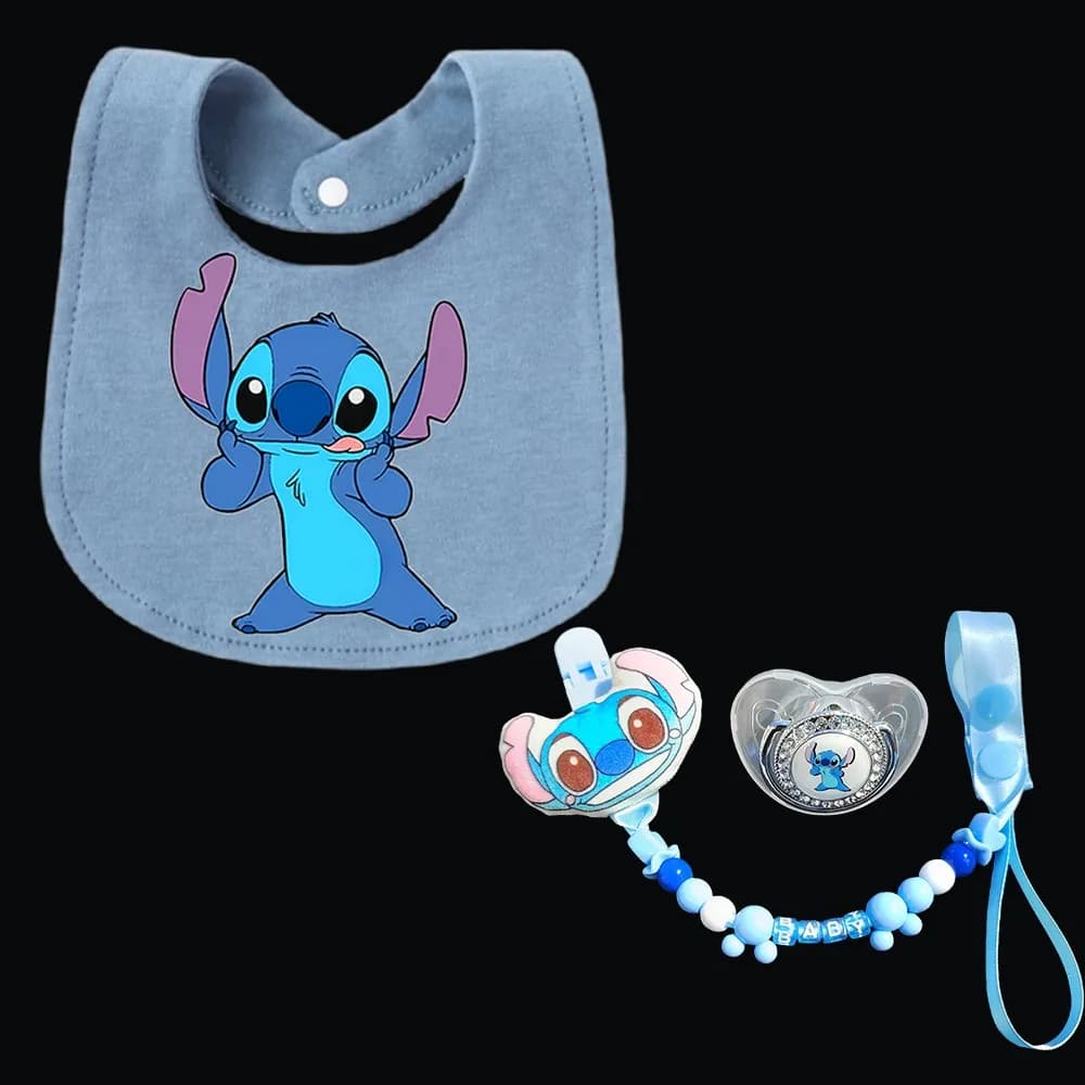 Portaciuccio masticabile per neonati, bavaglino Kawaii di lusso, ciuccio per neonati, regalo per feste di bambini, accessorio per fotografia neonato