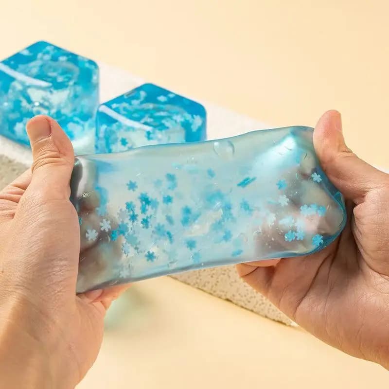 Giocattoli Antistress a Forma di Fiocco di Neve, Palline Decompressione a Lenta Risposta, Giocattoli Fidget per Adulti, Regali di Compleanno