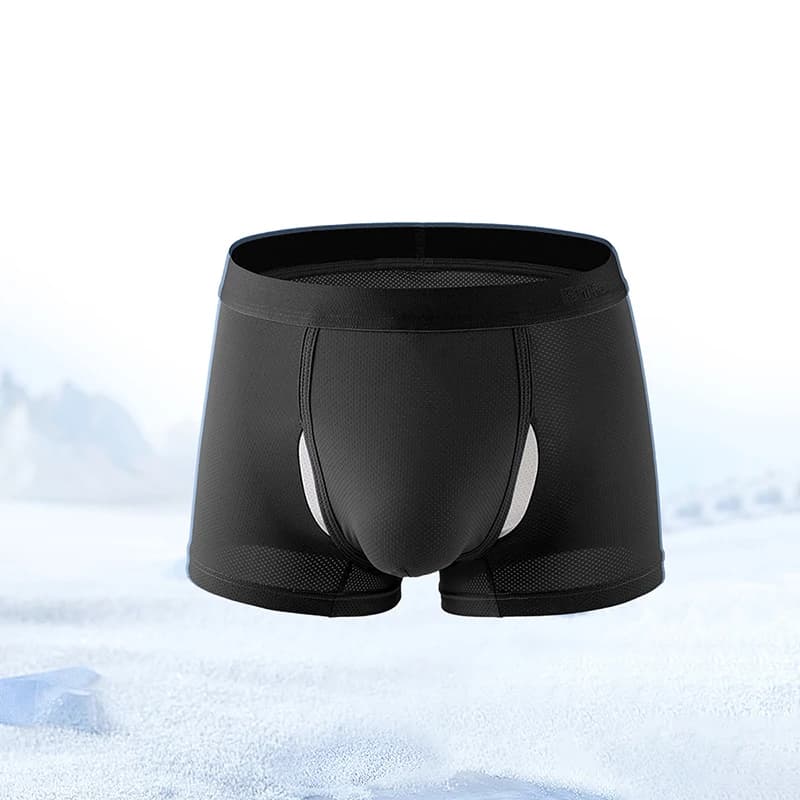 Large Size Ice Silk Men Underpants Sexy Thin U Bulge Pouch Quick Drying Underwear Boxer Shorts Male Breathable Panties Undies